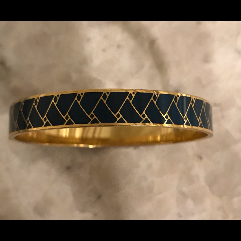 J.Crew Teal and Gold Tone Bracelet - Picture 1 of 5